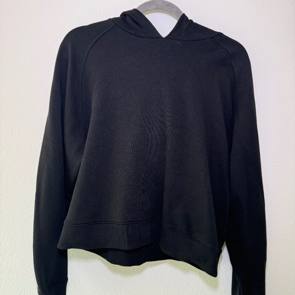 All Black  Cotton  Terrie hoodie by Outdoor Voices